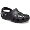 Klassieke ‘Feel The Positivity’ casual unisex zwarte Sandalen