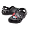 Klassieke ‘Feel The Positivity’ casual unisex zwarte Sandalen