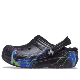 Klassieke Fuzz-Lined Clog “Black Lightning”