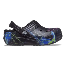 Klassieke Fuzz-Lined Clog “Black Lightning”