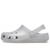 Klassieke glitterclogs “Silver”