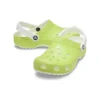 Klassieke Glow in the Dark-Clogs “Limoengroen Wit”