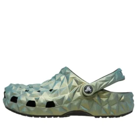 Klassieke iriserende geometrische Classic Clog “Groen”