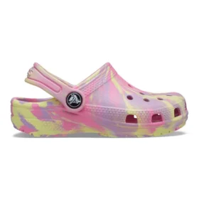 Klassieke Marbled Clogs “Roze Geel”
