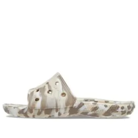 Klassieke marmelde sandalen “White Brown”