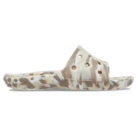 Klassieke marmelde sandalen “White Brown”