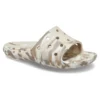Klassieke marmelde sandalen “White Brown”
