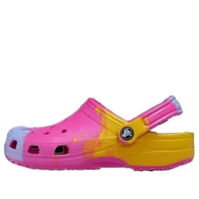 Klassieke Ombre-Clogs “Roze Geel Blauw”