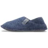 Klassieke pantoffels met zachte zool, unisex, blauw