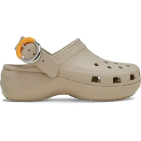 Klassieke Platform Clog met gedompelde gesp