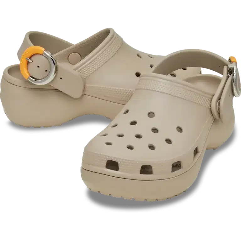 Klassieke Platform Clog met gedompelde gesp Klassieke Platform Clog met gedompelde gesp