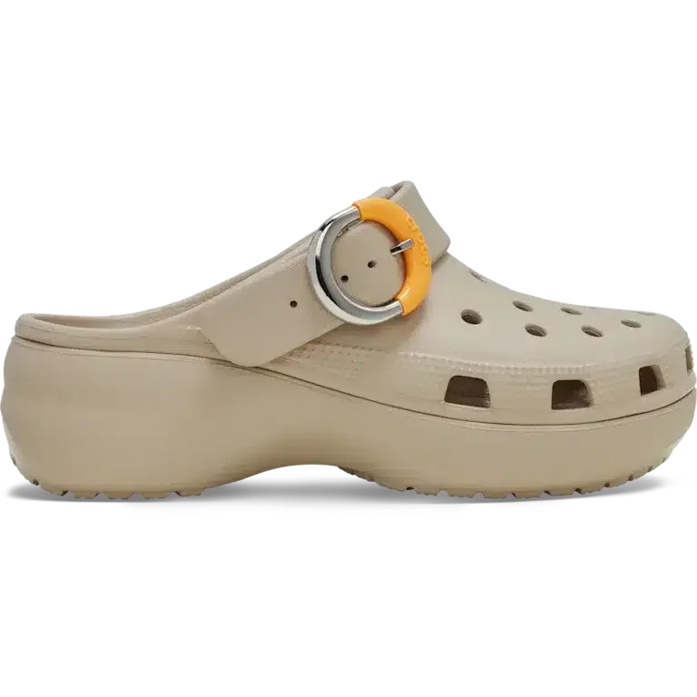 Klassieke Platform Clog met gedompelde gesp Klassieke Platform Clog met gedompelde gesp