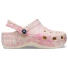 Klassieke Platform Clog met slangenprint “Pink”