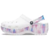 Klassieke Platform Clog “Wit Paars”