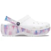 Klassieke Platform Clog “Wit Paars”