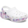 Klassieke Platform Clog “Wit Paars”
