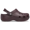Klassieke Platform Clogs “Dark Cherry”
