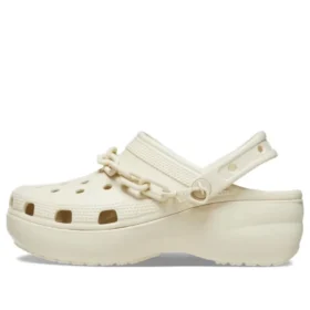 Klassieke Platform Clogs met ketting “Bone”