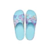 Klassieke platform-slipper met palmprint “Blue Multi-Color”