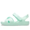 Klassieke sandalen met gekruiste bandjes “Mintgroen”