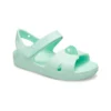 Klassieke sandalen met gekruiste bandjes “Mintgroen”