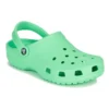Klassieke sportpantoffels met platte hak voor buiten, groen