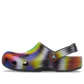Kleurrijke Crocs Beach unisex veelkleurige zwarte Sandalen