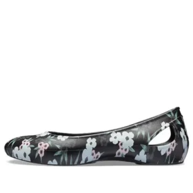 Larua-Sandalen mit Print, schwarz