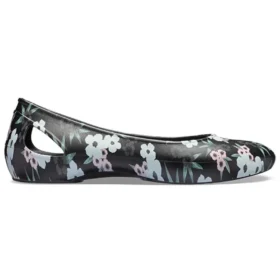 Larua-Sandalen mit Print, schwarz