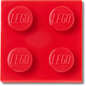 Lego® rode tegel 2×2 Jibbitz™ bedels