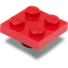 Lego® rode tegel 2×2 Jibbitz™ bedels Lego® rode tegel 2×2 Jibbitz™ bedels