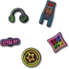 Level Up Gamer 5-pack Jibbitz bedels