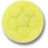 Lichtgevende gele voetbal Jibbitz™-bedels