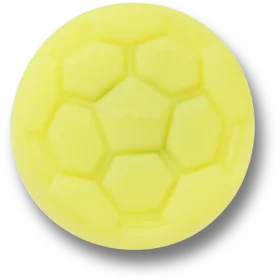 Lichtgevende gele voetbal Jibbitz™-bedels
