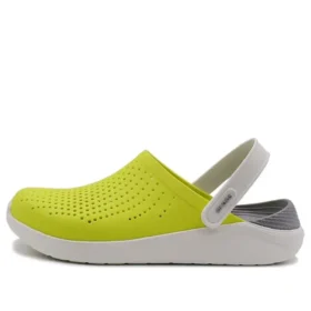 LiteRide Lazer Cut Clogs “Yellow Beige”