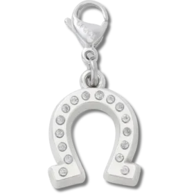 Lucky Silver Horseshoe Jibbitz bedel