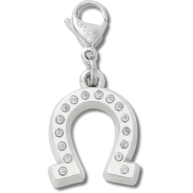 Lucky Silver Horseshoe Jibbitz bedel Lucky Silver Horseshoe Jibbitz bedel