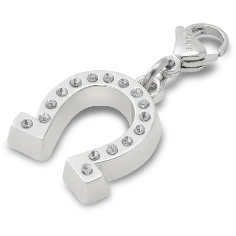 Lucky Silver Horseshoe Jibbitz bedel Lucky Silver Horseshoe Jibbitz bedel