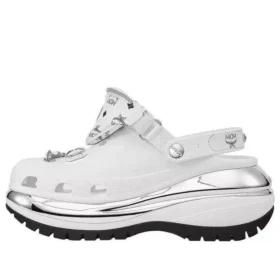 Mega Crush Clogs “White Silver”