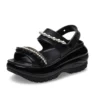 Mega Crush Pearl Ruffle-sandal “Zwart”