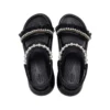Mega Crush Pearl Ruffle-sandal “Zwart”