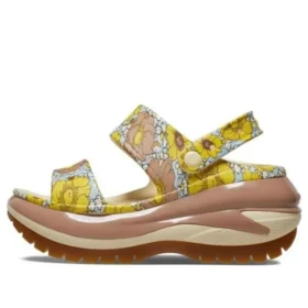Mega Crush Retro Sandalen met bloemenprint “Vanilla Cork”