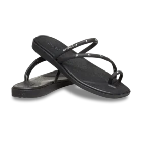 Miami-sandal met studs en teenlus