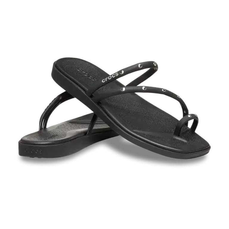 Miami-sandal met studs en teenlus Miami-sandal met studs en teenlus