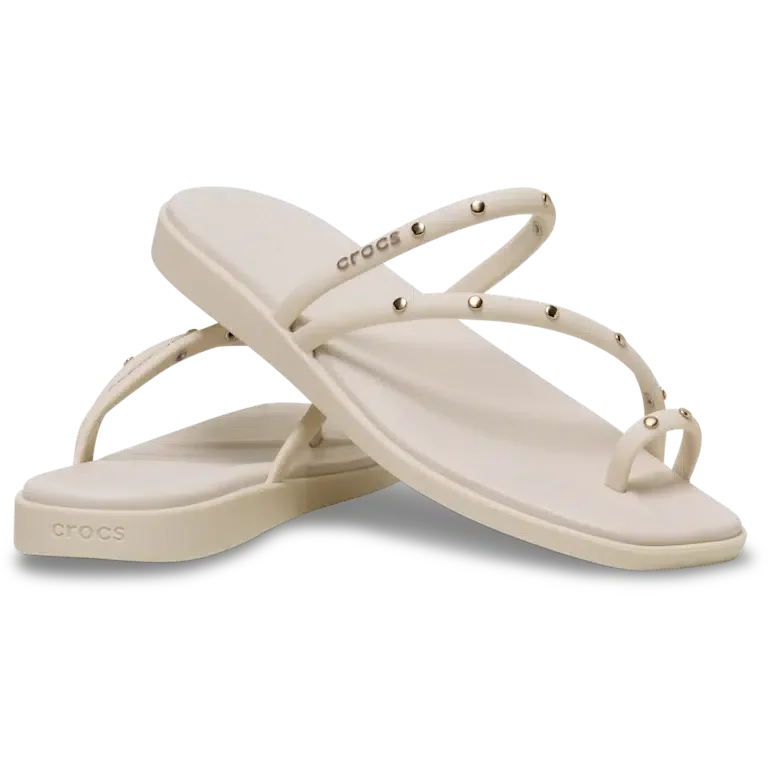 Miami-sandal met studs en teenlus Miami-sandal met studs en teenlus