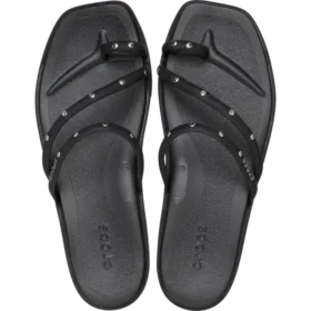 Miami-sandal met studs en teenlus