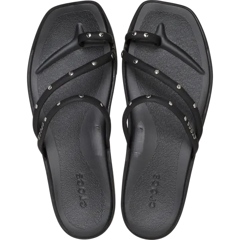 Miami-sandal met studs en teenlus Miami-sandal met studs en teenlus