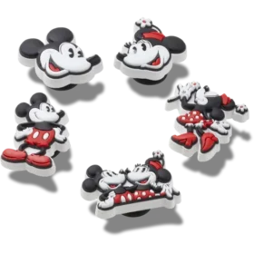 Mickey en Minnie PVC 5-delige set Jibbitz bedels