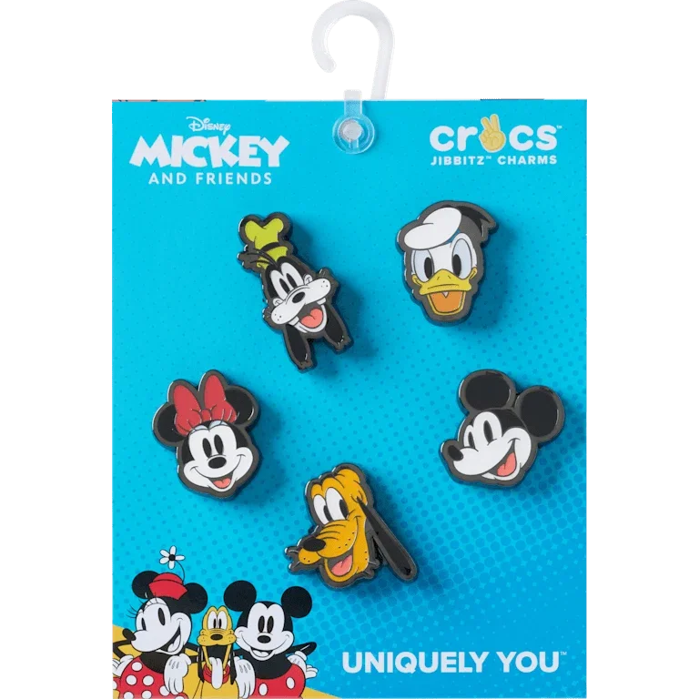 Mickey & Friends Elevated 5-pack Jibbitz-schoenbedel Mickey & Friends Elevated 5-pack Jibbitz-schoenbedel