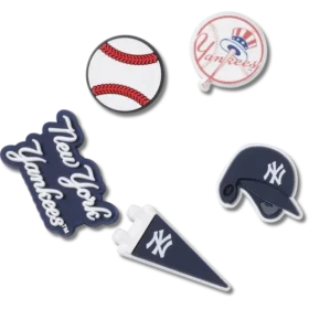 MLB New York Yankees 5-pack Jibbitz bedels MLB New York Yankees 5-pack Jibbitz bedels